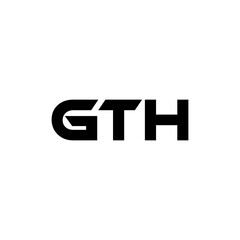 GTH letter logo design with white background in illustrator, vector logo modern alphabet font overlap style. calligraphy designs for logo, Poster, Invitation, etc.