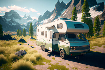 リアルな乗り物系の背景イラスト(AI generated image)