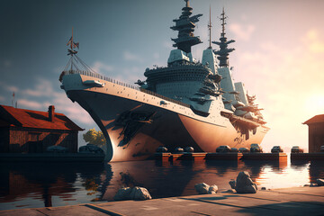 リアルな乗り物系の背景イラスト(AI generated image)