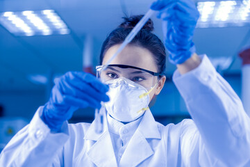 Female scientist in the laboratory