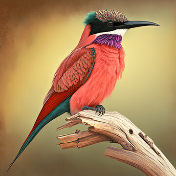 Southern Carmine Bee Eater Bird