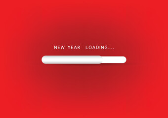 Fototapeta na wymiar loading icon new year background, vector illustration.
