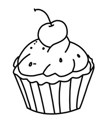 Doodle Cake Vector 