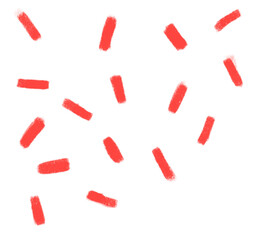 Valentine's day hand drawing doodle confetti celebration effect elements illustration