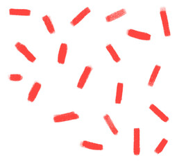 Valentine's day hand drawing doodle confetti celebration effect elements illustration