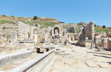 Fototapeta na wymiar The Ancient City of Perge in Turkey's Antalya Province