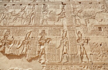 Edfu, the Temple of Horus, Widely Considered Egypt's Best-Preserved Temple - obrazy, fototapety, plakaty