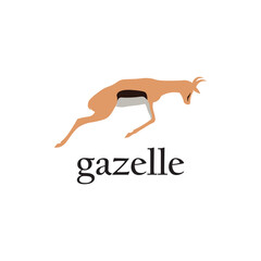 gazelle logo design
