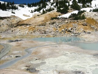 Beautiful View of Hydrothermal Area in Northern California