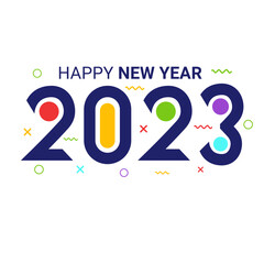 Happy New year 2023 design png