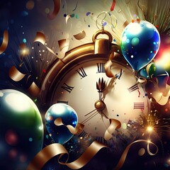  New Year 2023 Card Poster Background Wallpaper Champagne Time for Relax  Art For Print on demand relax with friends
