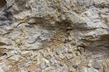 natural stone located on a mountain plateau, sights, places visited by tourists.