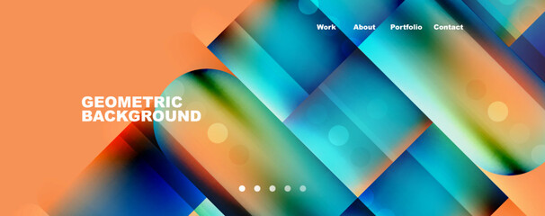 Squares and lines dynamic speed abstract background. Vector Illustration For Wallpaper, Banner, Background, Card, Book Illustration, landing page