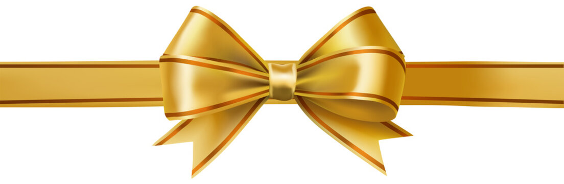 gold ribbon bow