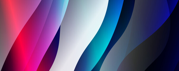 Fluid color gradients with dynamic wave line effect. Vector Illustration For Wallpaper, Banner, Background, Card, Book Illustration, landing page