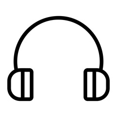 headphones line icon