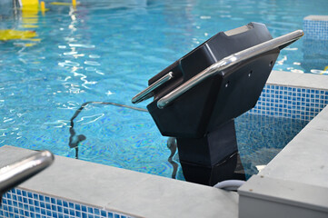aquatic treadmill in the swimming pool for physical therapy