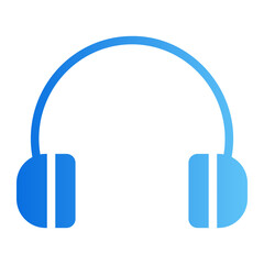 headphones gradient icon