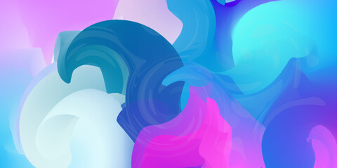Title: Vector abstract wave colorful wave landing page flat background vector design

