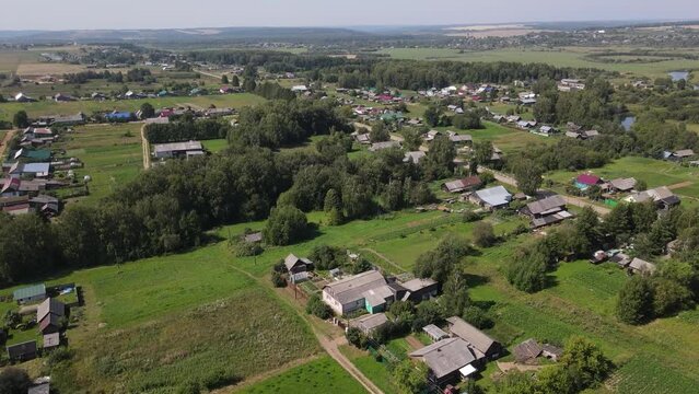 Local suburban village with low rise buildings