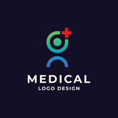 medical and people for medical care logo