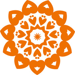 Ethnic mandala decoration pattern 