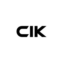 CIK letter logo design with white background in illustrator, vector logo modern alphabet font overlap style. calligraphy designs for logo, Poster, Invitation, etc.