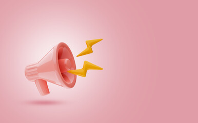 Loudspeaker icon, Marketing or advertising concept.