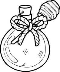 Hand Drawn honey jar illustration