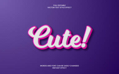Cute Text Effect