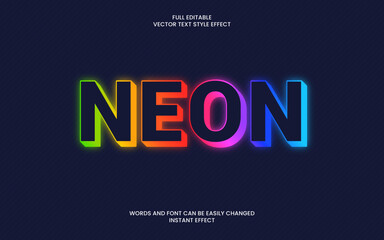 Obraz premium Neon Text Effect