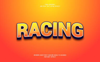 Racing Text Effect