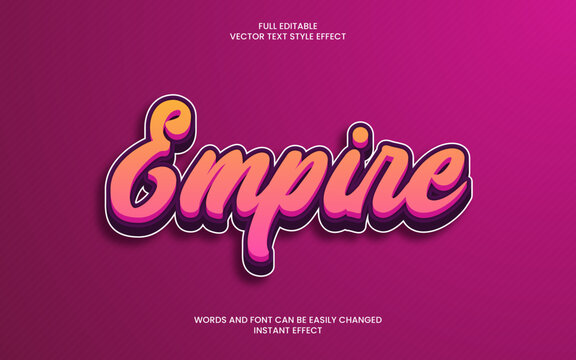 Empire Text Effect