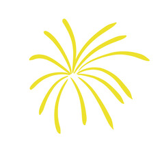 Obraz premium Colourful Fireworks Done with Paint Strokes