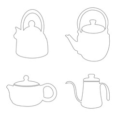 teapot icon vector