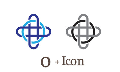 Obraz premium o, logo, monogram, logotype, letter, icon, template, symbol, alphabet, label, abstract, business, art, font, creative, graphic, typography, sign, corporate, shape, branding, decoration, brand, element