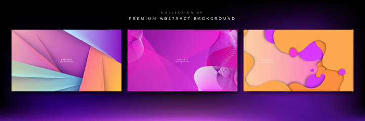 Abstract colorful composition background