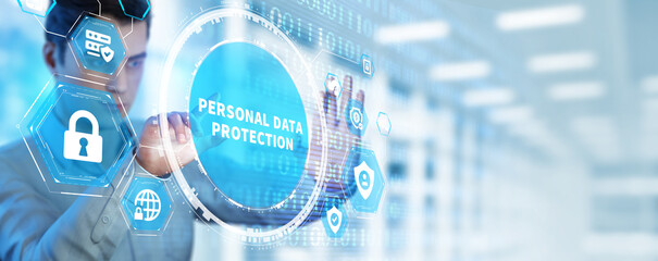 Data protection privacy concept. Personal data protection.