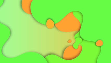 Abstract composition green vivid vibrant background