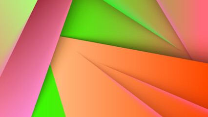 Obraz na płótnie Canvas Abstract background with 3d overlap triangle