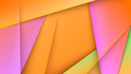 Abstract background with 3d overlap triangle