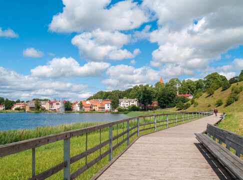 Panoramic View of Talsi Town.