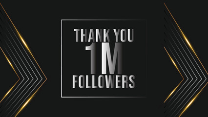 user Thank you celebrate of 1m subscribers and followers. 1m followers thank you
