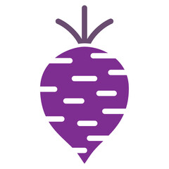 Sweet Potato Organic Food Icon Logo. Farm Agriculture Product Symbol Illustration Vector