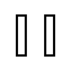 Outline Icon Innovation Pause-24