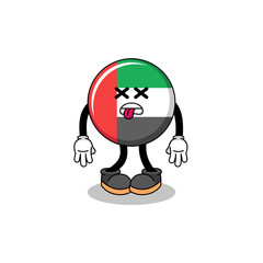 UAE flag mascot illustration is dead