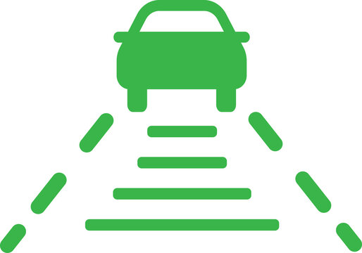 Adaptive Cruise Control Dashboard Icon - Car Instrument Cluster Display for Smart Driving Assistance