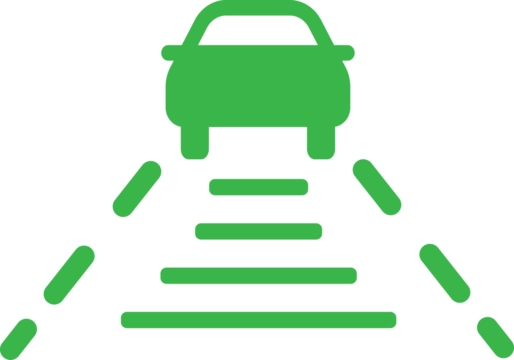 Adaptive Cruise Control Dashboard Icon - Car Instrument Cluster Display for Smart Driving Assistance