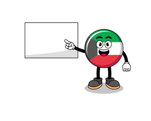 kuwait flag illustration doing a presentation