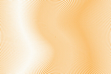 Yellow orange halftone dots pattern texture background. Vector illustration